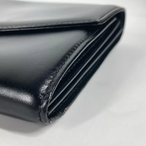 LOUIS VUITTON Opera Aeghe LV logo Pouch bag with handle Clutch bag Leather Black - Picture 6 of 13